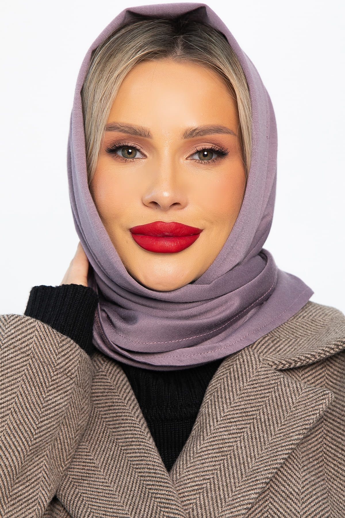 Косынка с отворотом (лиловая) КО20-23М