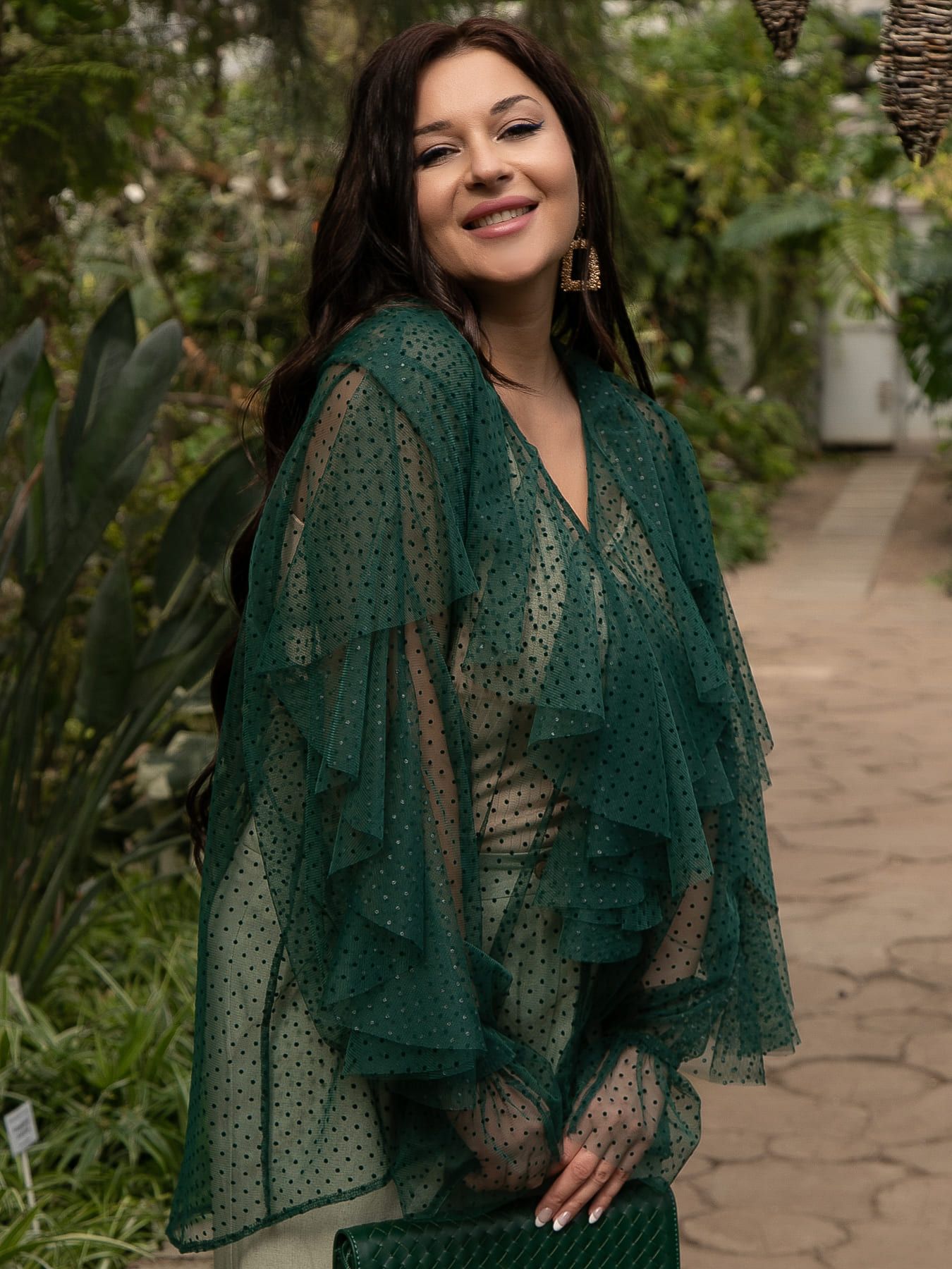 Блуза Диантус (зеленая) Б15548-39М