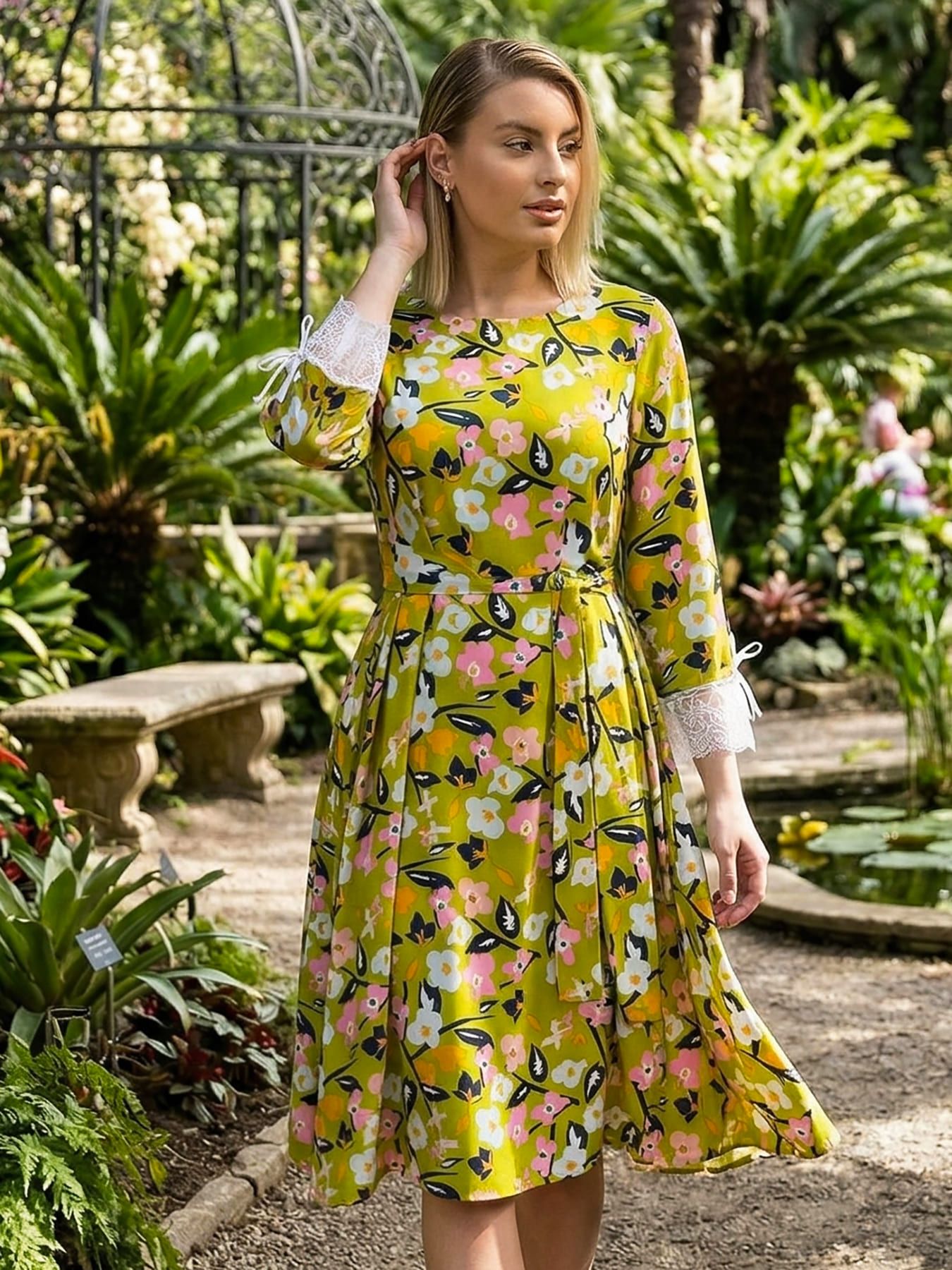 Платье Яна (зеленое) П15634-33М