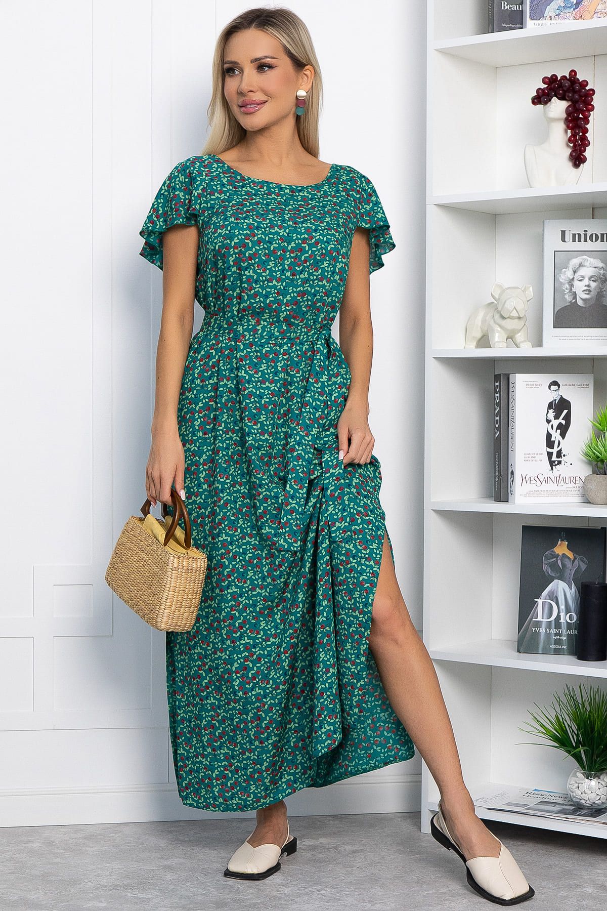 Платье Вечер свиданий (зеленое) П13830-16М