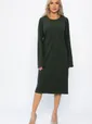 Платье трикотажное Уютный вечер (хаки) П14359-25М