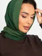 Косынка с отворотом (зелено-бежевая) КО18-23М