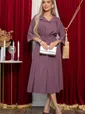 Платье с поясом Доминанта НЬЮ (лиловое) П14613-16М