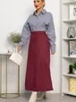 Юбка макси Алана (бордовая) Ю14254-6М