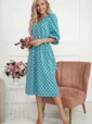 Платье Розетта (бирюзовое) П14114-45М