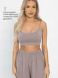 Кроп-топ Шелк вискозы (латте) Б14506-52М