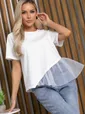 Блуза Нежный взгляд (белая) Б15390-7М