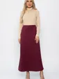 Юбка макси Алана (бордовая) Ю14254-6М