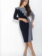 Платье Эванесса (серо-синие) П12745-35М