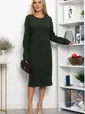 Платье трикотажное Уютный вечер (хаки) П14359-25М
