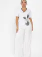 Блуза Лотус НЬЮ (белая/хаки) Б13976-20М