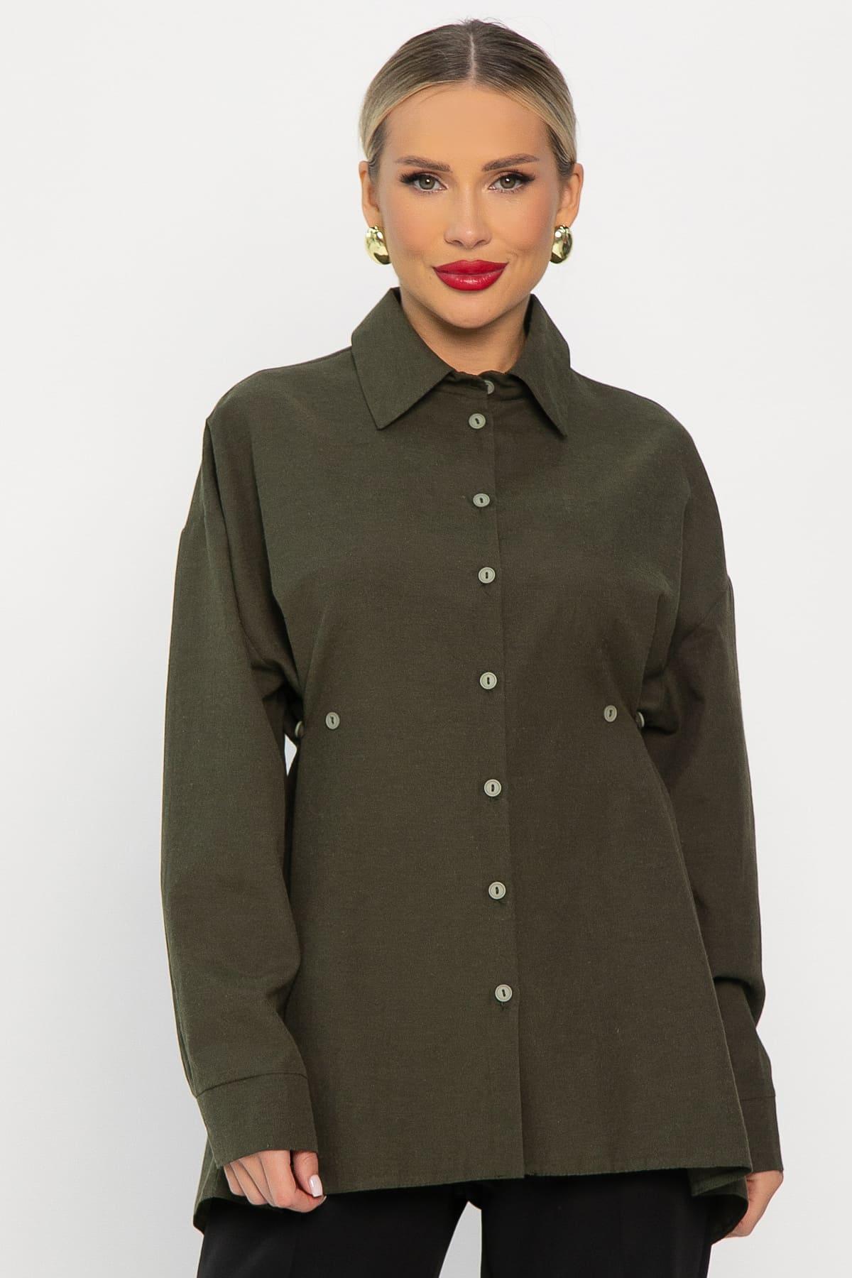 Рубашка Свободное падение (хаки) Б14192-5М