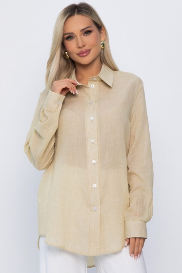 Рубашка Воздушное настроение (бежевая) Б13828-7М Рубашка Воздушное настроение (бежевая) Б13828-7М