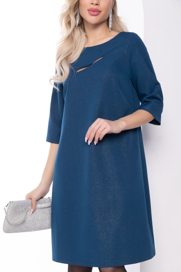 Платье "Показ мод" (морская волна) П8073