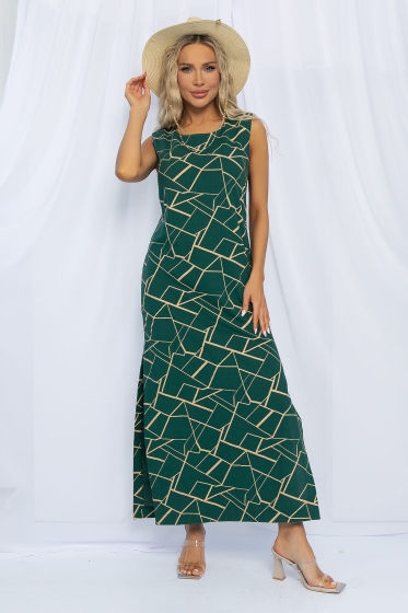 Платье Дария (изумруд) П13481-1М