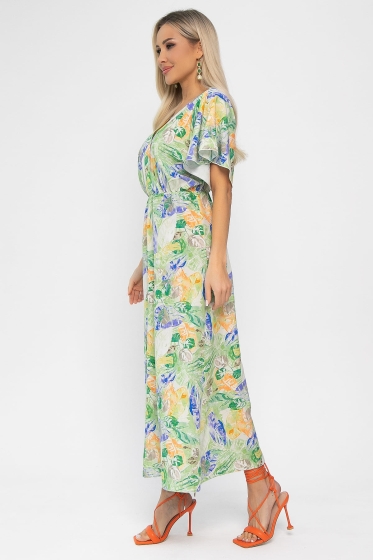Платье Летнее настроение (зеленое) П13727-7М