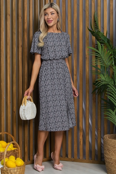 Платье Пиола (черно-белое) П13303-35М