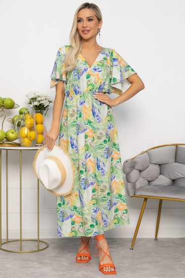 Платье Летнее настроение (зеленое) П13727-7М