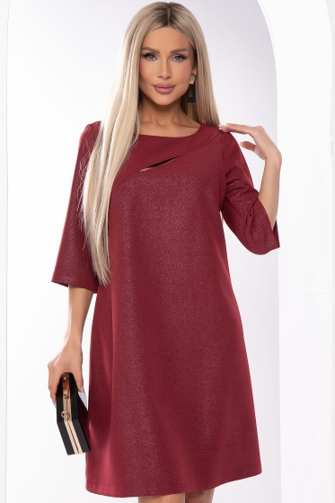 Платье "Показ мод" (сангрия) П8190