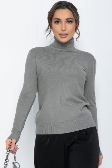 Водолазка "Зимняя история" (хаки) Б12086