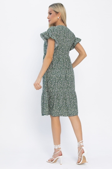 Платье Лапушка (зеленое) П13536-18М
